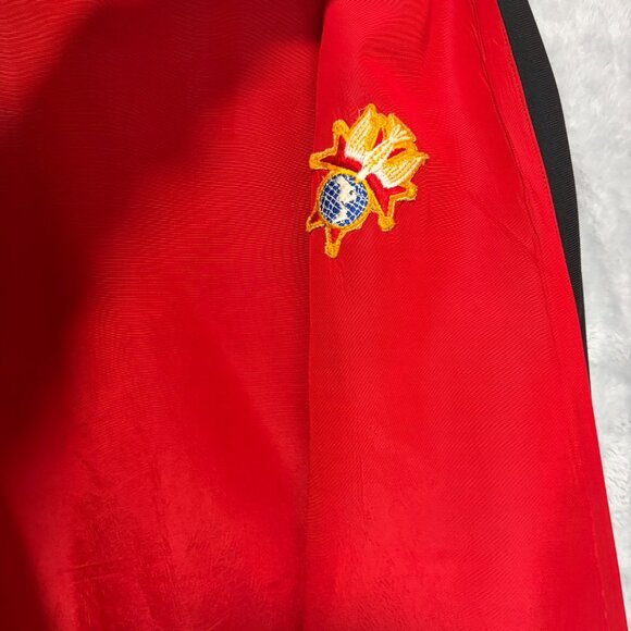 Vintage Knights Of Columbus Ceremonial Cape Cloak Black/Red The English Company - Picture 9 of 13